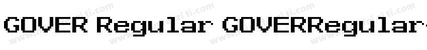 GOVER Regular GOVERRegular字体转换